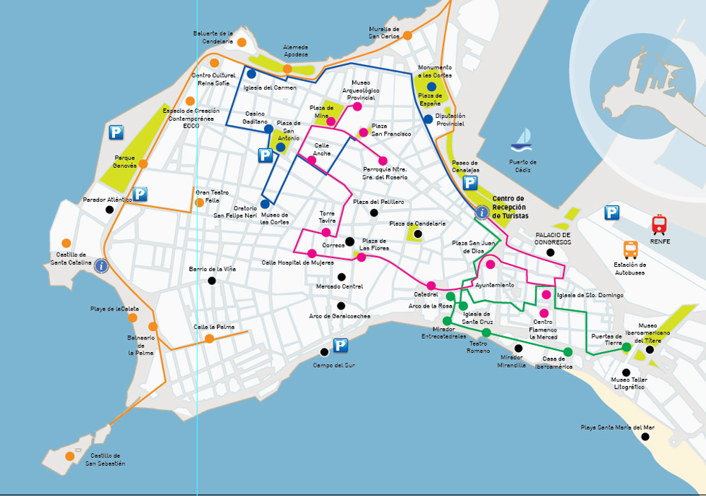 mapa-ciudad-cadiz-itinerarios-turismo